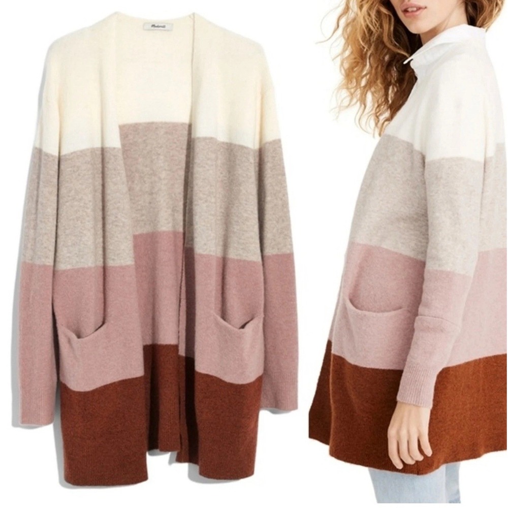 Madewell Open Cardigan Comfy Casual with Pockets Size Small